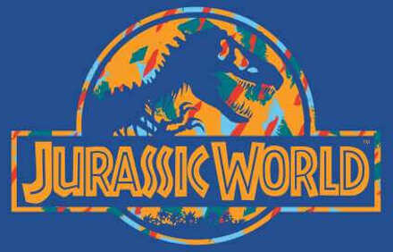 Jurassic Park Logo Tropical Men's T-Shirt - Blue - XL - Blue