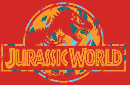 Jurassic Park Logo Tropical Men's T-Shirt - Red - S - Rood
