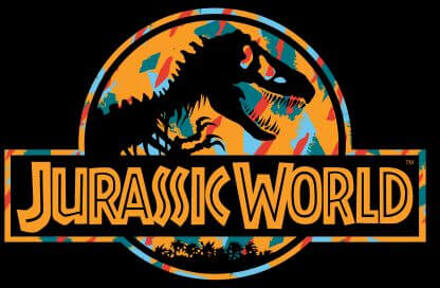 Jurassic Park Logo Tropical Women's T-Shirt - Black - L Zwart