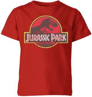 Jurassic Park Logo Vintage Kids' T-Shirt - Red - 122/128 (7-8 jaar) Rood - M