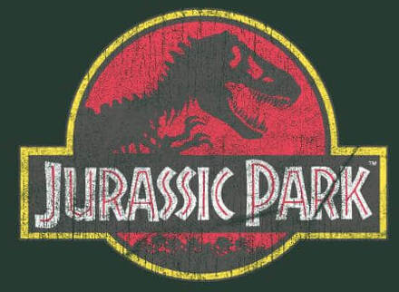 Jurassic Park Logo Vintage Women's T-Shirt - Green - XXL Groen