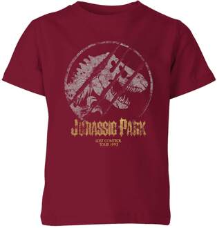 Jurassic Park Lost Control Kids' T-Shirt - Burgundy - 110/116 (5-6 jaar) - Burgundy - S