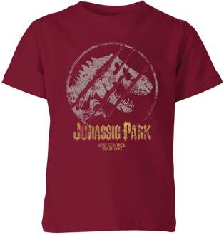 Jurassic Park Lost Control Kids' T-Shirt - Burgundy - 98/104 (3-4 jaar) Rood - XS