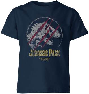 Jurassic Park Lost Control Kids' T-Shirt - Navy - 146/152 (11-12 jaar) - Navy blauw - XL