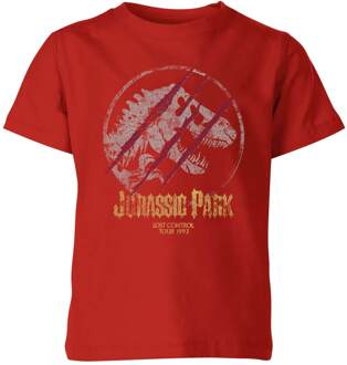 Jurassic Park Lost Control Kids' T-Shirt - Red - 110/116 (5-6 jaar) Rood - S
