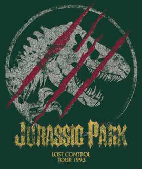 Jurassic Park Lost Control Men's T-Shirt - Green - XL - Groen