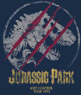 Jurassic Park Lost Control Men's T-Shirt - Navy - XL Blauw