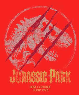 Jurassic Park Lost Control Men's T-Shirt - Red - L - Rood