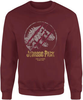 Jurassic Park Lost Control Sweatshirt - Burgundy - L - Burgundy