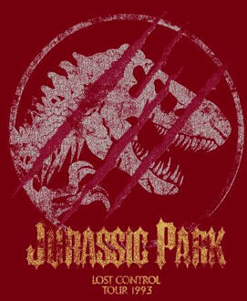 Jurassic Park Lost Control Women's T-Shirt - Burgundy - M Rood