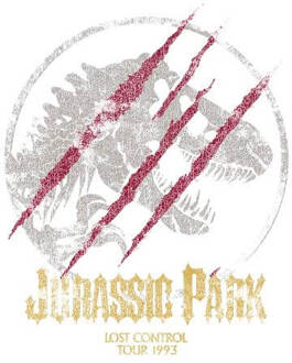 Jurassic Park Lost Control Women's T-Shirt - White - 3XL - Wit