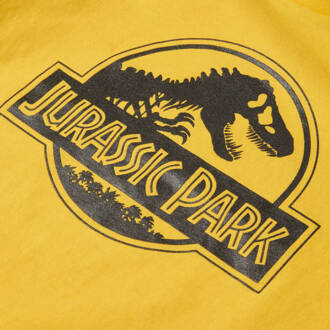 Jurassic Park Metallic Print Logo Kids' T-Shirt - Yellow - 110/116 (5-6 jaar) Geel - S
