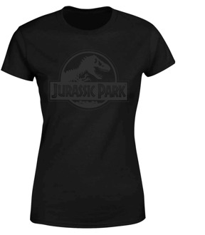 Jurassic Park Monochrome Women's T-Shirt - Black - M Zwart