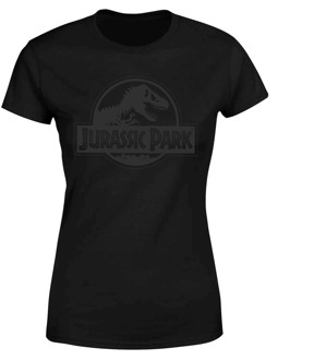Jurassic Park Monochrome Women's T-Shirt - Black - XL Zwart