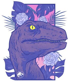 Jurassic Park Primal Floral Raptor t-shirt - Wit - L