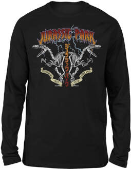 Jurassic Park Raptor Twinz Unisex Long Sleeved T-Shirt - Zwart - L
