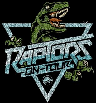 Jurassic Park Raptors On Tour Stroke Men's T-Shirt - Zwart - XXL