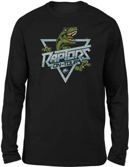 Jurassic Park Raptors On Tour Stroke Unisex Long Sleeved T-Shirt - Zwart - S