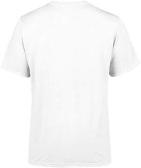 Jurassic Park Red Logo Embroidered Men's T-Shirt - White - M Wit