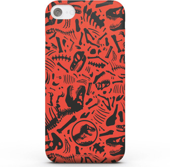 Jurassic Park Red Pattern Phone Case for iPhone and Android - iPhone 8 Plus - Snap case - glossy