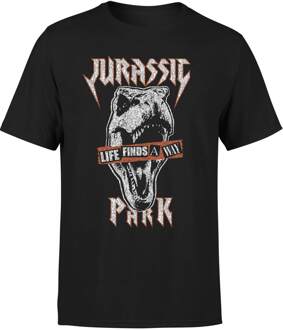Jurassic Park Rex Punk Men's T-Shirt - Zwart - 3XL