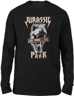 Jurassic Park Rex Punk Unisex Long Sleeved T-Shirt - Zwart - L