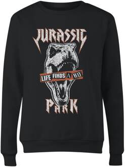 Jurassic Park Rex Punk Women's Sweatshirt - Zwart - S