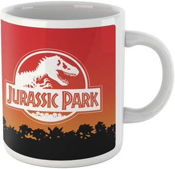 Jurassic Park Sunset Logo Mug