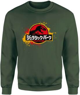 Jurassic Park Sweatshirt - Green - XL - Groen