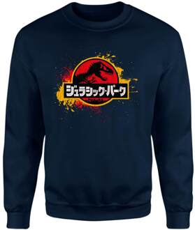 Jurassic Park Sweatshirt - Navy - M - Navy blauw