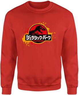 Jurassic Park Sweatshirt - Red - S Rood