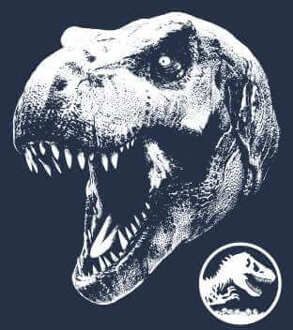 Jurassic Park T Rex Hoodie - Navy - L - Navy blauw