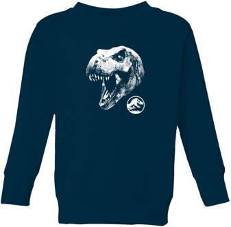 Jurassic Park T Rex Kids' Sweatshirt - Navy - 122/128 (7-8 jaar) - Navy blauw - M