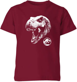 Jurassic Park T Rex Kids' T-Shirt - Burgundy - 110/116 (5-6 jaar) - Burgundy - S