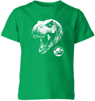 Jurassic Park T Rex Kids' T-Shirt - Green - 110/116 (5-6 jaar) Groen - S