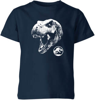 Jurassic Park T Rex Kids' T-Shirt - Navy - 110/116 (5-6 jaar) - Navy blauw - S