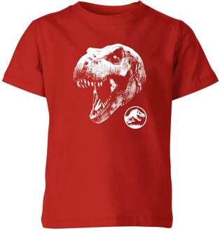 Jurassic Park T Rex Kids' T-Shirt - Red - 110/116 (5-6 jaar) Rood - S