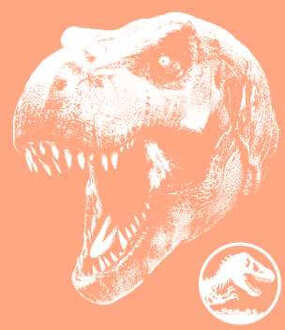 Jurassic Park T Rex Men's T-Shirt - Coral - S - Koraalrood