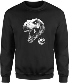 Jurassic Park T Rex Sweatshirt - Black - M Zwart