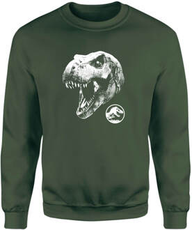 Jurassic Park T Rex Sweatshirt - Green - XS - Groen