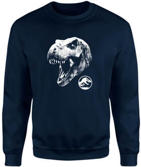 Jurassic Park T Rex Sweatshirt - Navy - L Blauw