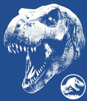 Jurassic Park T Rex Women's T-Shirt - Blue - L - Blue