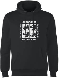 Jurassic Park The Faces Hoodie - Zwart - XXL