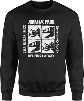 Jurassic Park The Faces Sweatshirt - Zwart - M
