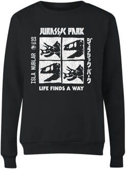 Jurassic Park The Faces Women's Sweatshirt - Zwart - XL