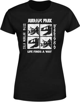 Jurassic Park The Faces Women's T-Shirt - Zwart - 3XL