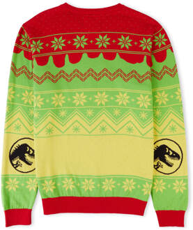 Jurassic Park Turn the Light Off Christmas Knitted Jumper Yellow - XL Groen