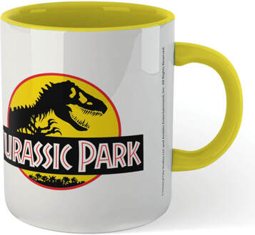 Jurassic Park Yellow Logo Mug - Yellow Geel