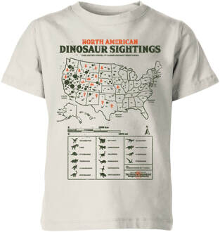 Jurassic World Dinosaur Sightings Kids' T-Shirt - Cream - 134/140 (9-10 jaar) Crème - L