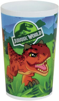 Jurassic World dinosaurus - drinkbeker - kunststof - 220 ml - onbreekbaar Multi